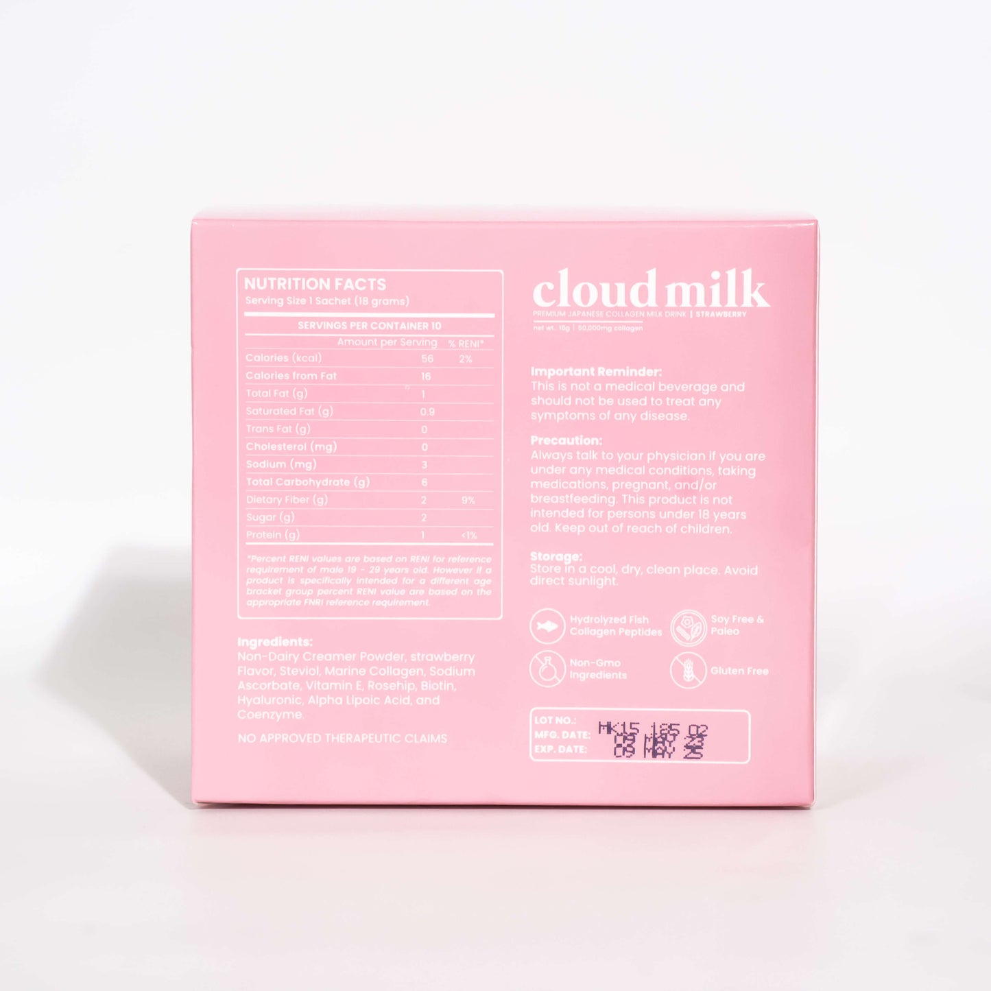 Cloud Milk Collagen Powder Drink [Box of 10]